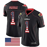 Nike Cardinals 1 Kyler Murray Black USA Flag Fashion Limited Jersey Dyin,baseball caps,new era cap wholesale,wholesale hats